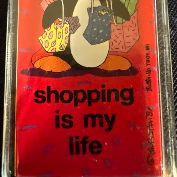 Vintage Jim Benton ‘87 Shopping Is My Life Keychain - Picture 5 of 10